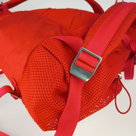 Bottega Veneta Backpack Trekking Tomato Red Tone Silver Hardware Nylon main image 4